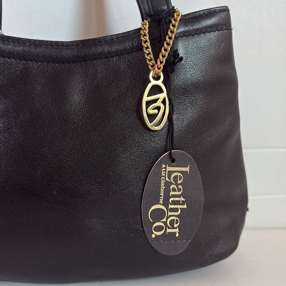 Vintage Liz Claiborne Leather Co. black genuine leather mini purse “After Hours” - Picture 3 of 16